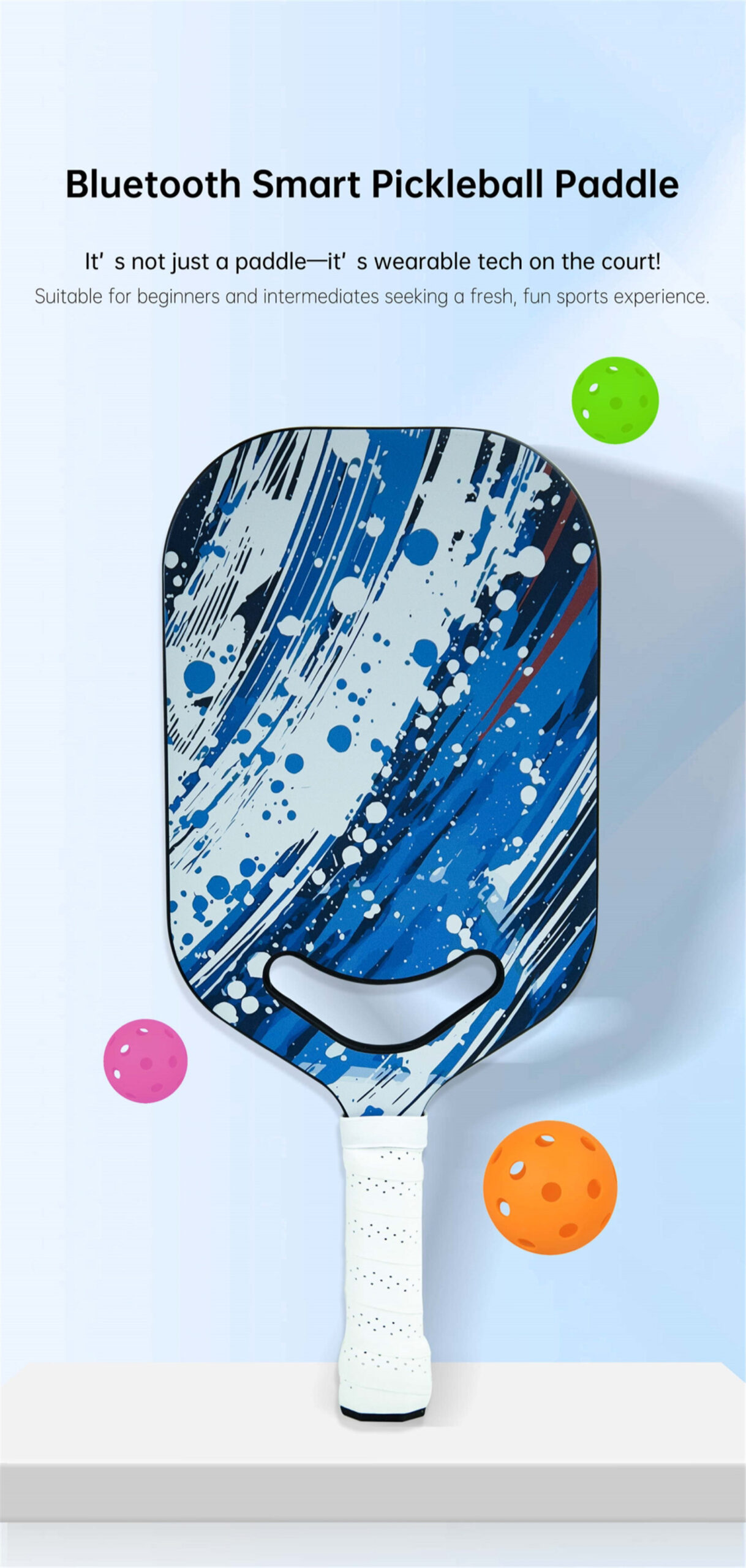 Bluetooth Smart Pickleball Paddle01
